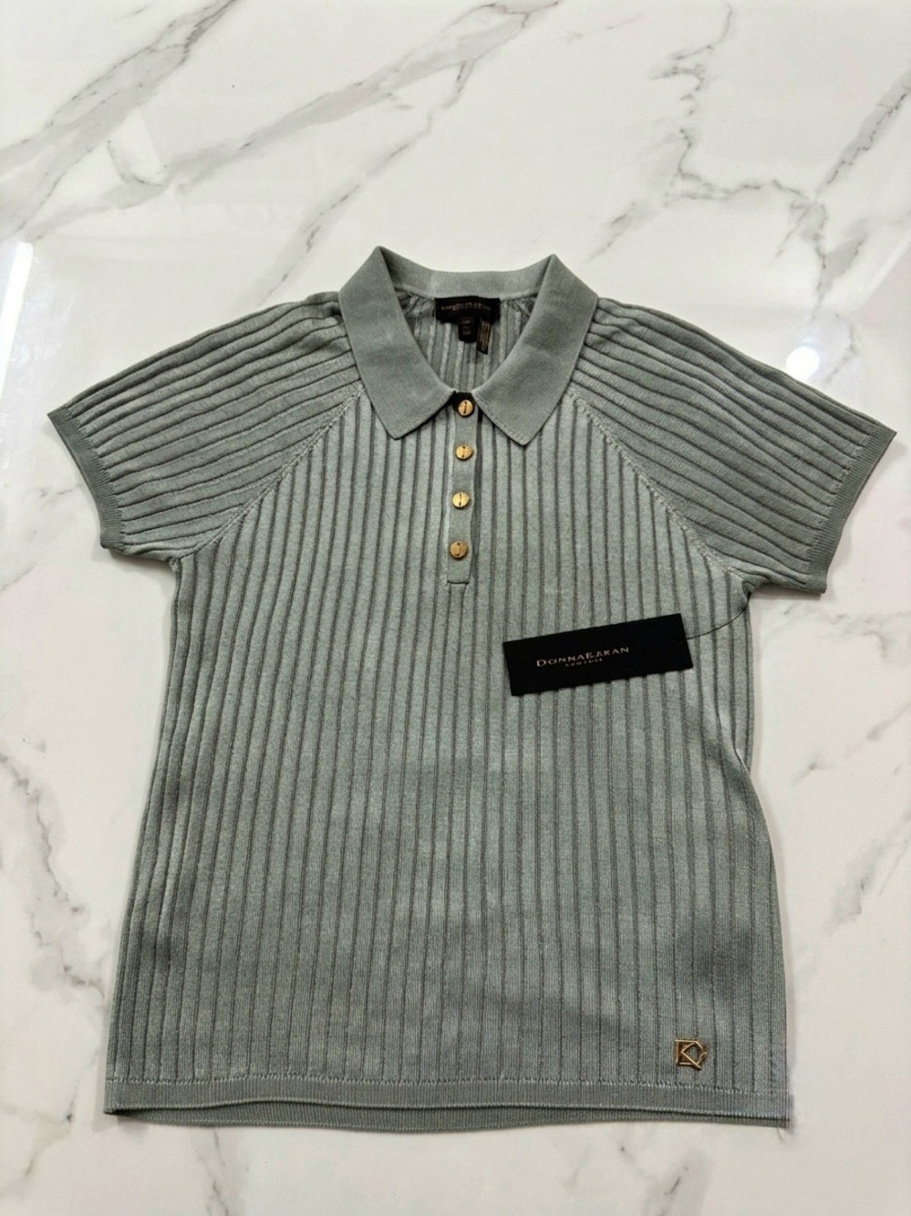 Donna Karan New York Rib Polo - Picture 2 of 8